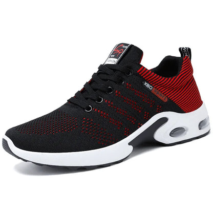 Men’s 2025 Breathable Lace-Up Running Shoes – Light Casual Sports Sneakers