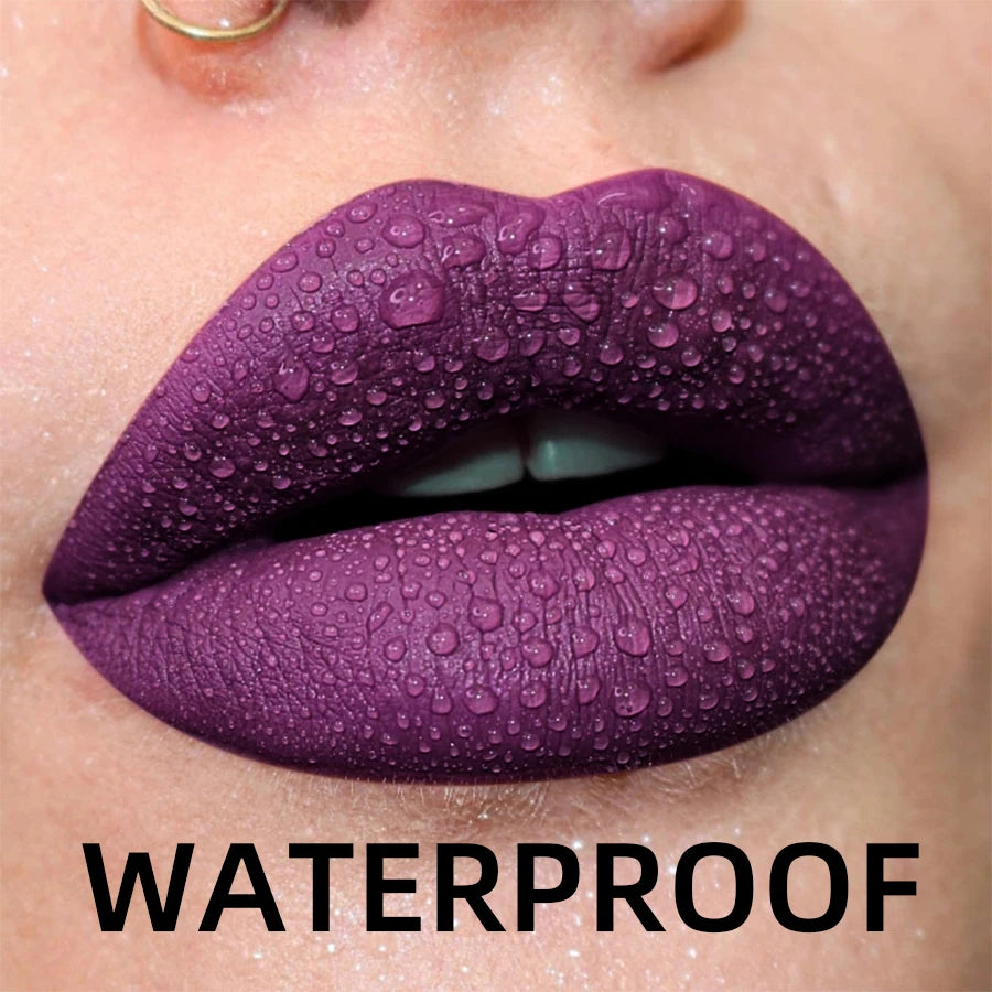 Matte Velvet Lip Gloss Collection – 19 Colors (Waterproof Liquid Lipstick & Lip Gloss)