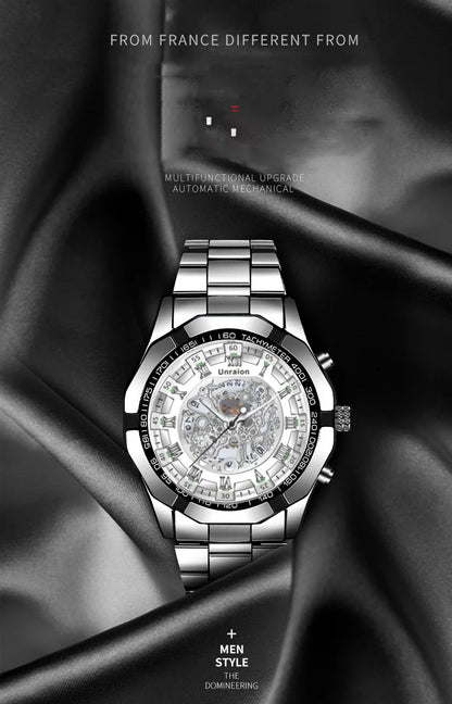 Men’s Mechanical Watch – Automatic Movement, Calendar, Waterproof, Large Dial