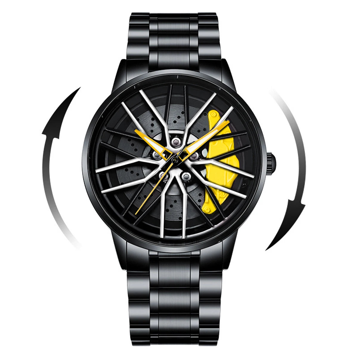 Men’s Casual Sports Watch – 42mm, Stainless Steel Band, 3Bar Quartz