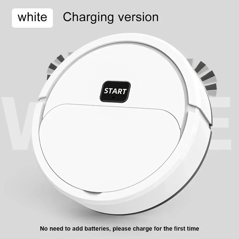 3-in-1 Portable Robotic Vacuum — 2024 USB Rechargeable Home Cleaner