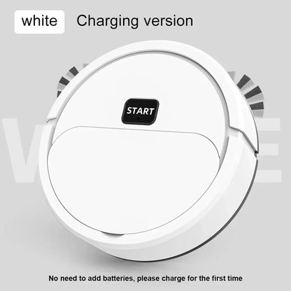 3-in-1 Portable Robotic Vacuum — 2024 USB Rechargeable Home Cleaner