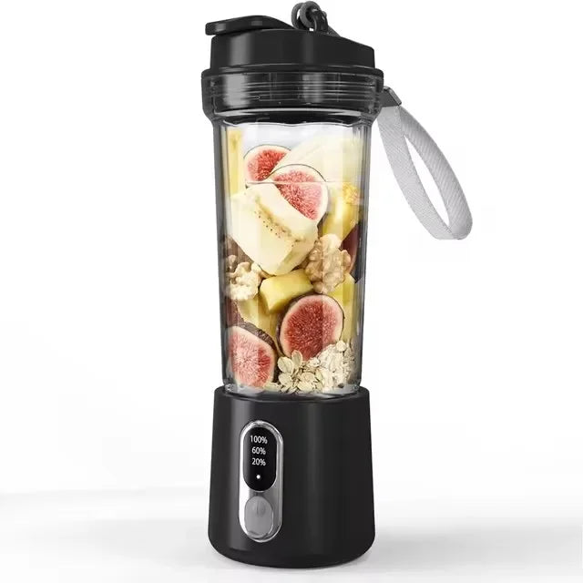 500ml Wireless Portable Juicer — USB Rechargeable, Intelligent Juice Cup, Mini Blender for Kitchen & Camping