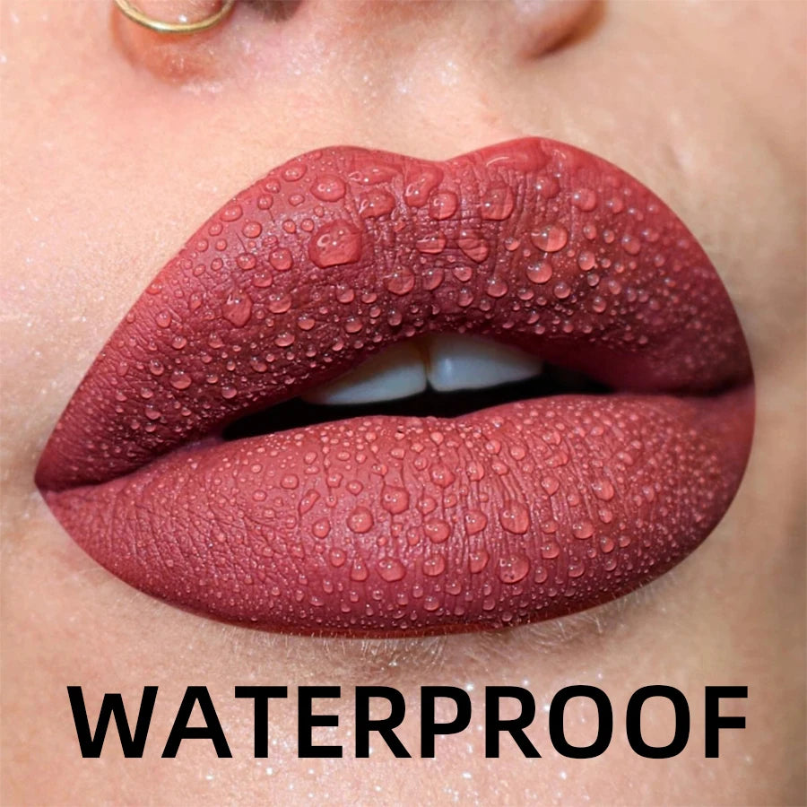 Matte Velvet Lip Gloss Collection – 19 Colors (Waterproof Liquid Lipstick & Lip Gloss)