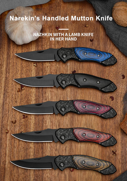 Portable Folding Knife – Outdoor Camping, Stainless Steel, Compact Mini Utility