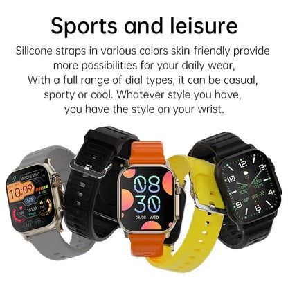 Smartwatch T900 U2 – 49mm Bluetooth Call, NFC, GPS, Wireless Charging, Music & Games (2024)