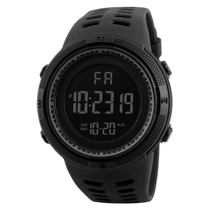 Electronic Watch for Men — Military Style, Luminous Multifunction LED Digital Wristwatch