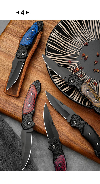 Portable Folding Knife – Outdoor Camping, Stainless Steel, Compact Mini Utility