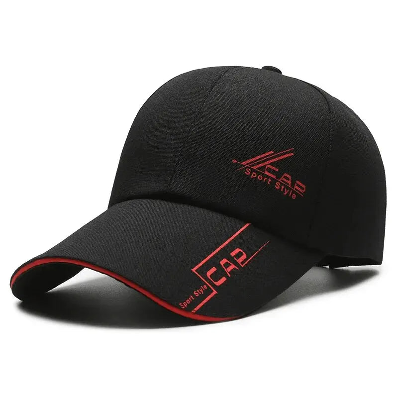 Men’s Summer Long-Brim Hat — Baseball Cap, Outdoor Sun Shield, Fishing & Hiking