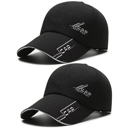 Men’s Summer Long-Brim Hat — Baseball Cap, Outdoor Sun Shield, Fishing & Hiking
