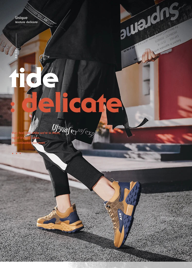 Men’s Luxury Chunky Sneakers — Casual Running Shoes for Everyday Style