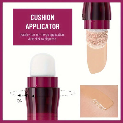 Sponge Head Concealer for Dark Circles & Skin Issues — Long-Lasting Moisturizing Foundation