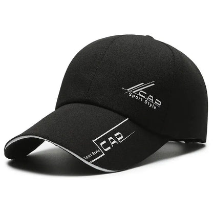 Men’s Summer Long-Brim Hat — Baseball Cap, Outdoor Sun Shield, Fishing & Hiking