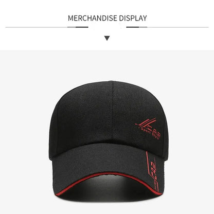 Men’s Summer Long-Brim Hat — Baseball Cap, Outdoor Sun Shield, Fishing & Hiking