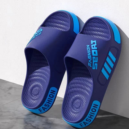 48-49 Men's Summer Slippers — Flat Sole, Open-Toe Slides for Women & Men