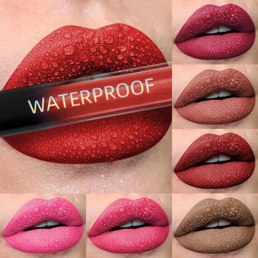Matte Velvet Lip Gloss Collection – 19 Colors (Waterproof Liquid Lipstick & Lip Gloss)