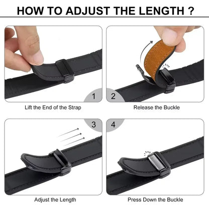 Leather Strap Samsung Galaxy Watch Classic 44mm 40mm 46mm Bracelet with Magnetic Band
