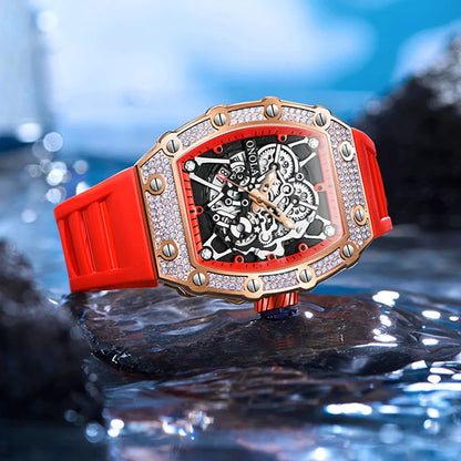 New ONOLA Men’s Watch 2022: diamond-inlay, quartz accuracy, waterproof.