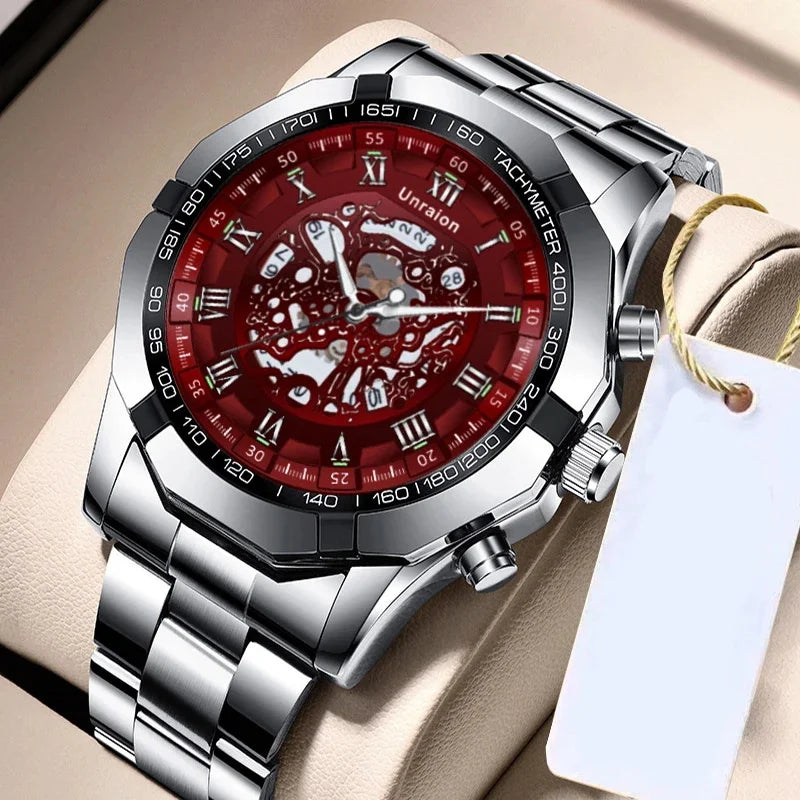 Men’s Mechanical Watch – Automatic Movement, Calendar, Waterproof, Large Dial