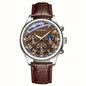 Luxury Quartz Watch for Men – Round Dial, Waterproof, Glow-in-The-Dark