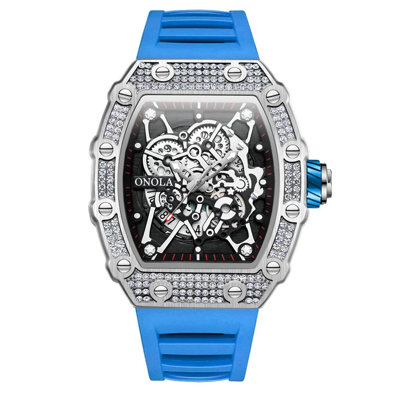 New ONOLA Men’s Watch 2022: diamond-inlay, quartz accuracy, waterproof.