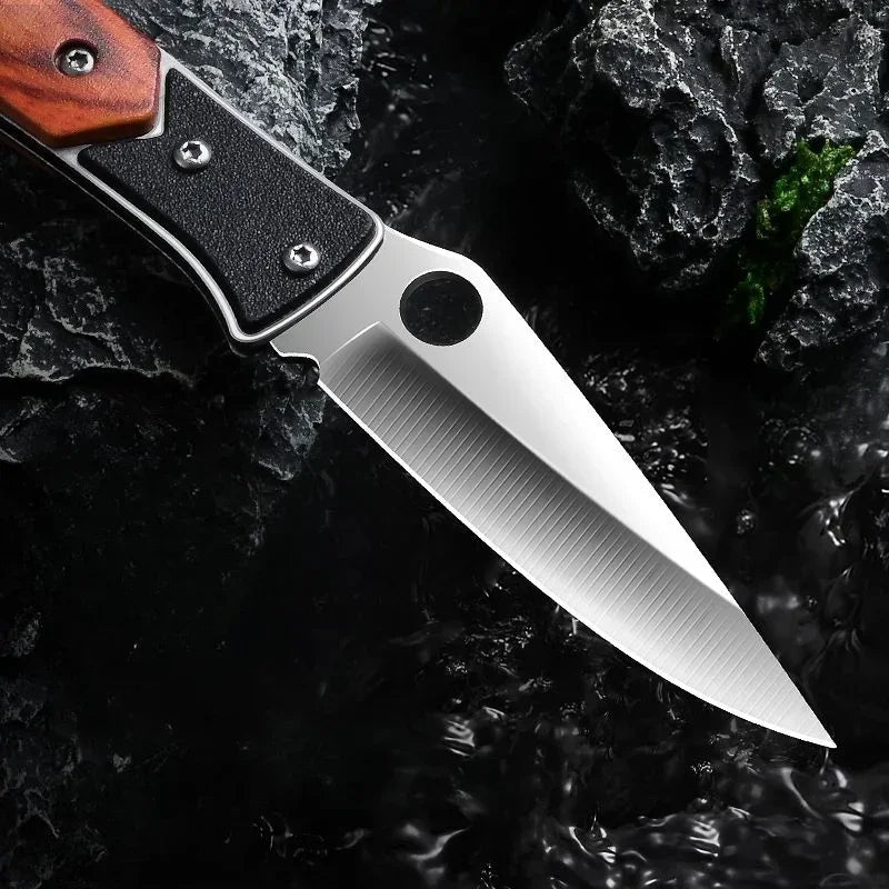 Portable Pocket Folding Knife — Metal Outdoor Survival Hand Tool